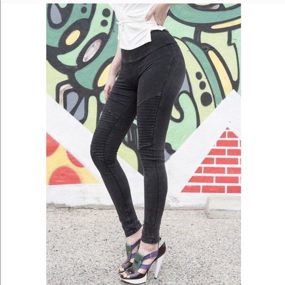 Pants - Cotton Biker Leggings
